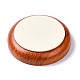 Плоские круглые деревянные браслеты ювелирных изделий pesentation выставочный лоток(ODIS-P008-15A-01)-3