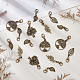 superfindings 10 ensembles de décorations de pendentifs en alliage de feuilles et d'arbres d'automne(HJEW-FH0001-47)-4