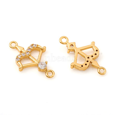 Brass Micro Pave Cubic Zirconia Links connectors(KK-I672-41G)-2