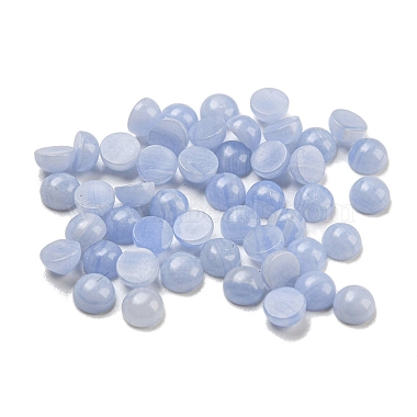 Half Round Blue Lace Agate Cabochons