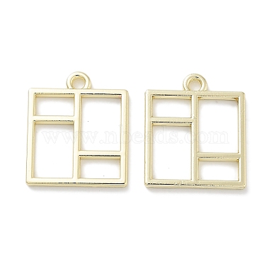 Golden Square Alloy Pendants