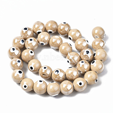 Handmade Porcelain Ceramic Beads Strands(PORC-T006-02K)-2