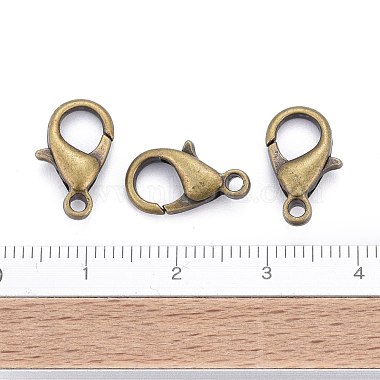 Antique Bronze Alloy Lobster Claw Clasps(X-E105-NFAB)-5