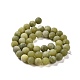 Round Frosted Natural TaiWan Jade Bead Strands(X-G-M248-10mm-02)-5
