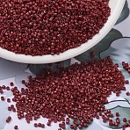 MIYUKI Delica Beads, Cylinder, Japanese Seed Beads, 11/0, (DB2354) Duracoat Opaque Dyed Shanghai Red, 1.3x1.6mm, Hole: 0.8mm, about 2000pcs/bottle, 10g/bottle(SEED-JP0008-DB2354)