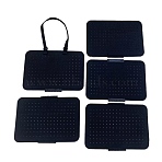 Felt Hanging Enamel Lapel Pin Display Panels Organizer, Black, 106.5x30cm(PW-WG34B60-01)