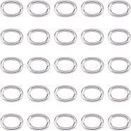 304 Stainless Steel Jump Rings, Open Jump Rings, Oval, Stainless Steel Color, 12 Gauge, 13x10x2mm, Inner Diameter: 9.5x6mm, 50pcs/set(STAS-UN0006-62)