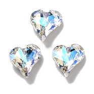 K9 Glass, Imitation Czech Rhinestone, Heart, Moonlight, 9x8x4mm(GLAA-H034-01A-001MO)