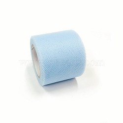 Deco Mesh Ribbons, Tulle Fabric, Tulle Roll Spool Fabric For Skirt Making, Alice Blue, 2 inch(5cm), about 25yards/roll(22.86m/roll)(OCOR-P010-C-C19)