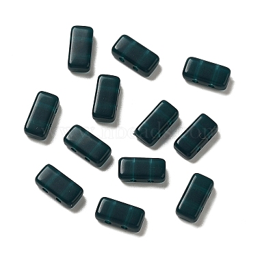 Prussian Blue Rectangle Acrylic Beads