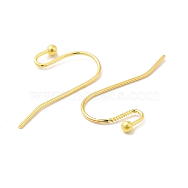 Golden Color Brass Hook Ear Wire(X-J0JQN-G)-2