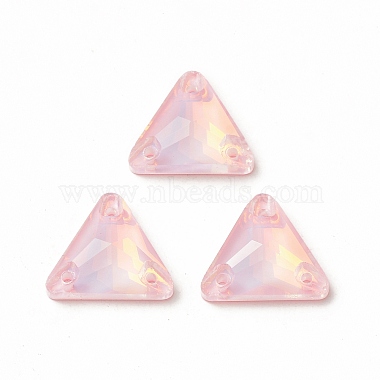 Effet moka forme triangle cousue sur strass(GLAA-A024-06B)-2