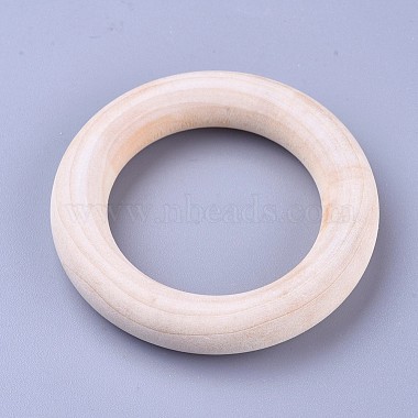 Unfinished Wood Linking Rings(WOOD-F002-01-55mm)-2