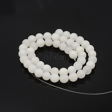 Natural Round White Jade Bead Strands(G-P070-01-12mm)-3
