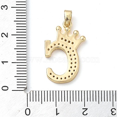 Rack Plating Brass Micro Pave Cubic Zirconia Pendants(KK-D535-01C-RS)-3