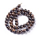 Electroplated Natural Tiger Eye Beads Strands(G-F660-01-8mm)-2