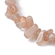 Natural Sunstone Chips Beaded Stretch Bracelets for Women(BJEW-JB10046-13)-3