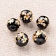 Flower Picture Printed Glass Round Beads(GLAA-J089-10mm-A04)-1