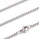 304 Stainless Steel Box Chain Necklaces(STAS-G083-70P)-1