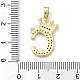 Rack Plating Brass Micro Pave Cubic Zirconia Pendants(KK-D535-01C-RS)-3