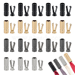 32Pcs 4 Colors Alloy Garment Accessories Ornament Accesories, Hoodie Rope Head Lock, End Caps, Mixed Color, 21x7.5mm, Column: 19.5x7.5mm, Inner Diameter: 5.5mm, 8pcs/color(FIND-PH0025-76A)
