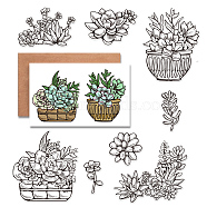 Custom PVC Plastic Clear Stamps, for DIY Scrapbooking, Photo Album Decorative, Cards Making, Other Plants, 160x110x3mm(DIY-WH0448-0098)