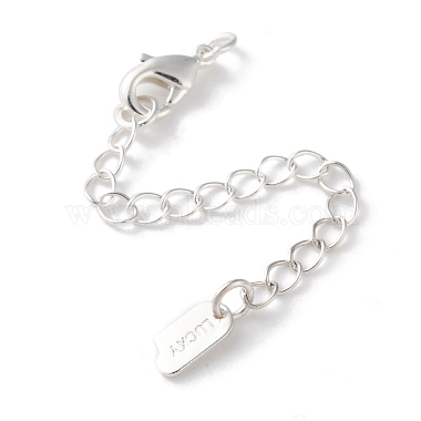 925 Sterling Silver Plated Oval Brass Chain Extender