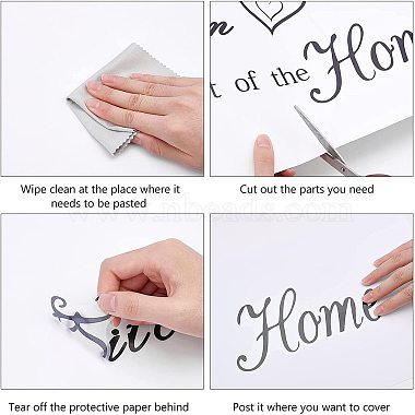 Rectangle with Word PVC Wall Stickers(DIY-WH0228-129)-6