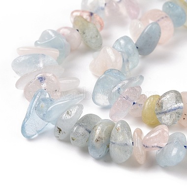 Morganite naturelle perles de puce brins(X-G-E271-84)-4