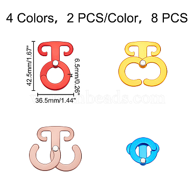 Superfindings 8 Stück 4 Farben(TOOL-FH0001-17)-6