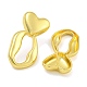 Rack Plating Heart Brass Stud Earrings(EJEW-I313-02G)-2