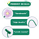 7 St&uuml;ck 7 Farben Polyester H&auml;kelblumen-Lesezeichen(AJEW-CA0004-54)-4