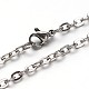 304 Stainless Steel Cable Chains Necklaces(NJEW-O058-12P)-1