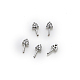 Brass Micro Pave Clear Cubic Zirconia Head Pins(BAPE-PW0001-08B-P)-1