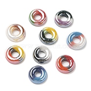 Two Tone Glass Cabochons, Round Ring, Mixed Color, 10~10.5mmx2.5mm(GLAA-B012-52)