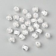 Transparent Acrylic Beads, Bead in Bead, Round, Pumpkin, Clear, 10mm, Hole: 2mm(X-TACR-S089-10mm-01)