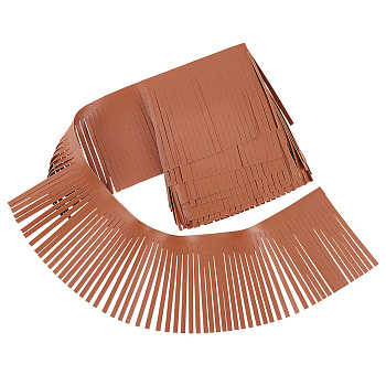 Elite 2 Meters PU Imitation Leather Tassels Trimming, for Costume Accessories, Peru, 100~105x0.5mm