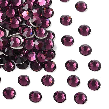 Preciosa&reg MAXIMA Crystal No Hotfix Flatback Stones, Czech Crystal, Dura Foiling, Round(438 11 615 Chaton Rose), 20050 Amethyst, SS6(1.9~2.1mm)