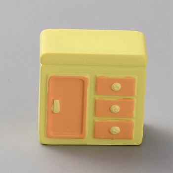 Resin Miniature Ornaments, for Garden Dollhouse Accessories, Cabinet, 25x14x25mm