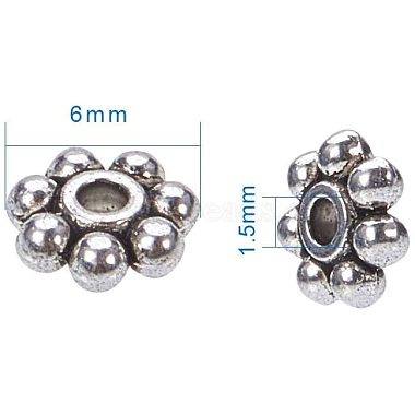 Tibetan Silver Alloy Spacer Beads(TIBEB-PH0004-09AS)-2