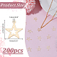 200Pcs Iron Pendants(IFIN-HY0001-11)-2