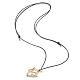 Brass Macrame Pouch Empty Stone Holder for Pendant Necklaces Making(NJEW-JN04547-01)-1