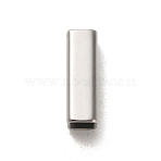 Non-Tarnish 304 Stainless Steel Beads, Rectangle, Stainless Steel Color, 15x5x5mm, Hole: 3.8x3.8mm(STAS-Q316-05H-P)