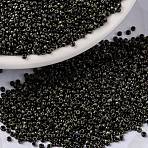 MIYUKI Round Rocailles Beads, Japanese Seed Beads, (RR4511) Black Picasso, 15/0, 1.5mm, Hole: 0.7mm, about 250000pcs/pound(SEED-G009-RR4511)