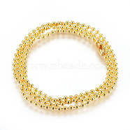Stainless Steel Ball Chain Necklace Making, Golden, 28 inch(71.5cm), 2.5mm(MAK-L019-01E-G)