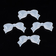 Transparent Acrylic Beads, Bowknot, Clear, 14.5x30x6mm, Hole: 1mm, about 375pcs/500g(OACR-N008-57)