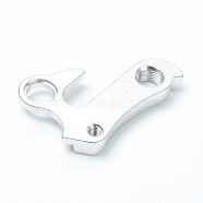(Clearance Sale)Aluminum Tail Hook, Variable Speed Hook, Bicycle Accessories, Silver, 64x41x8mm, Hole: 4.5mm, 9mm and 10mm(FIND-WH0069-57)