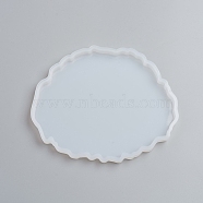 Silicone Cup Mat Molds, Resin Casting Molds, For UV Resin, Epoxy Resin Jewelry Making, Nuggets, White, 115x136x7mm, Inner Size: 105x127mm(DIY-G017-A08)