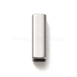 304 Stainless Steel Beads, Rectangle, Stainless Steel Color, 15x5x5mm, Hole: 3.8x3.8mm(STAS-Q316-05H-P)