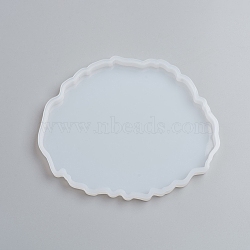 Silicone Cup Mat Molds, Resin Casting Molds, For UV Resin, Epoxy Resin Jewelry Making, Nuggets, White, 115x136x7mm, Inner Size: 105x127mm(DIY-G017-A08)